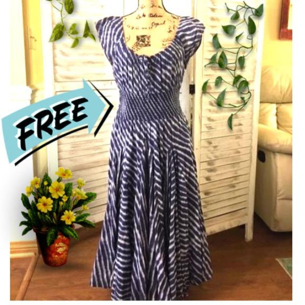 Free! Grace Elements Tie-Dyed Peasant Dress